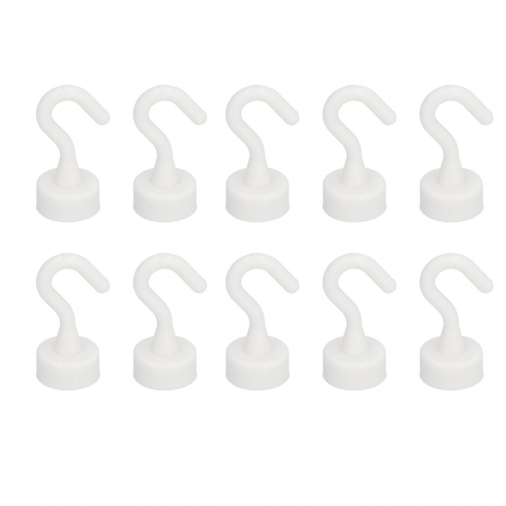 10Pcs Heavy Duty Magnetic Hooks, Strong S-Hooks For Hanging In Classroom, Office, Kitchen, Cruise Auvim 7057162627098