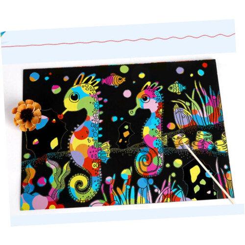 rainbow scratch paper for creative craft projects and educational toys 1