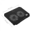 Supporto di raffreddamento per laptop da gioco USB nero 34,30x24,60x3,00cm 2