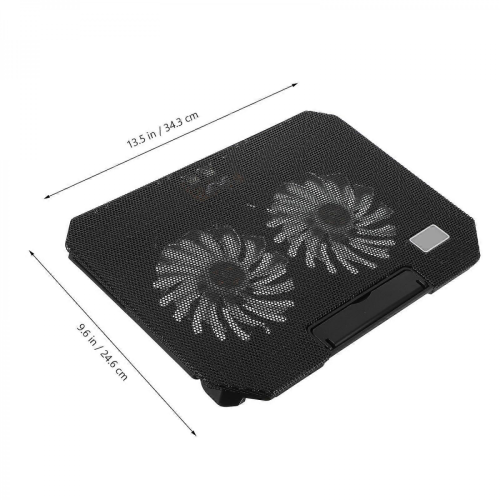 Supporto di raffreddamento per laptop da gioco USB nero 34,30x24,60x3,00cm 1
