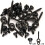Hook Stops Carp Stopper Copper Swivels Bait Screws With Oval Rings Kit Replaceable Terminal Tackle Black 4