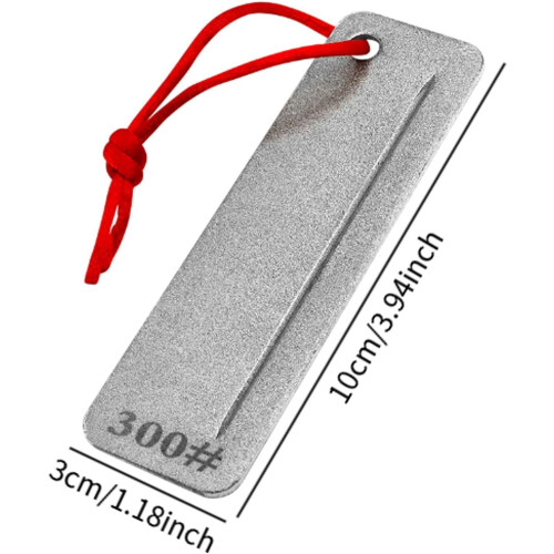 Fishing Hook Sharpener Portable Keychain Tool, Compact Handheld Design, All Hook Sizes, Metal Construction 2