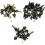 Hook Stops Carp Stopper Copper Swivels Bait Screws With Oval Rings Kit Replaceable Terminal Tackle Black 2