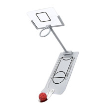Foldable Mini Basketball Machine for Young Girls Interactive Tabletop Toy Silver