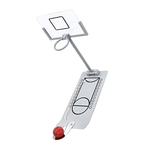 Foldable Mini Basketball Machine for Young Girls Interactive Tabletop Toy Silver