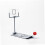 Foldable Mini Basketball Machine for Young Girls Interactive Tabletop Toy Silver 5