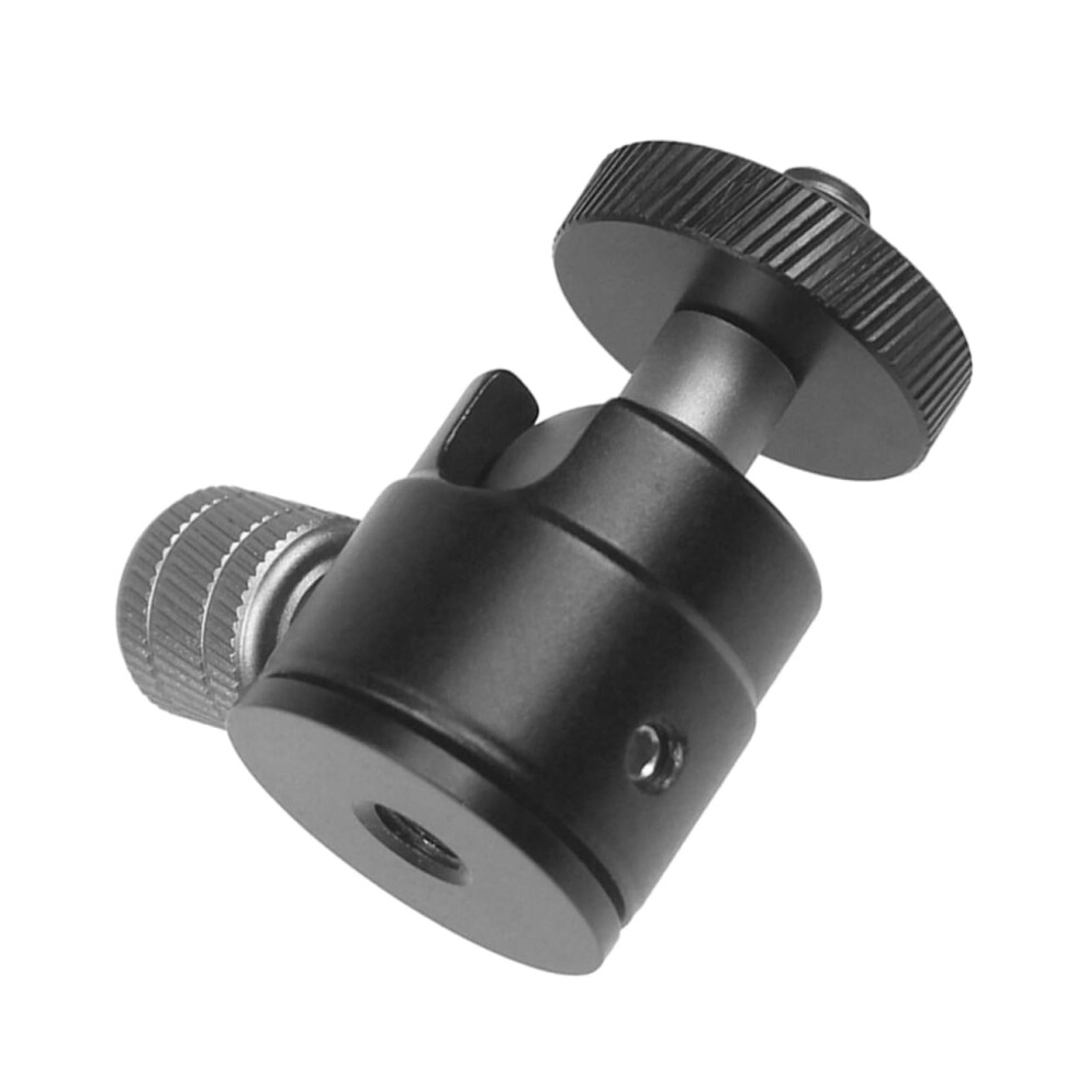 Rotating Camera Adapter Clamp Mount Tripod Head Microphone Accessories Aluminium Alloy Black 9426802293715