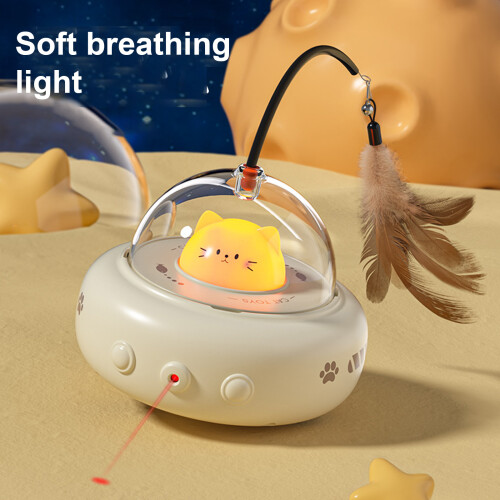 Interactive Cats Toy Interactive Teaser-Milky coffee color 1