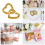 Elegant Double Heart Figurine Metal Keepsakes Ornament for 2