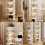 Multi Tiered Clear Bookshelf with Unique 360 Degree-Double B 2
