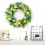 Bright Easters Wreath with Eggs and Flowers Elegant Easters Eggs 7
