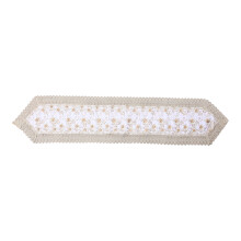 Beautiful Lace Table Runner Fine Embroidery Hollows-White 1