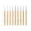Crochet Hook Set, 9Pcs Wood Knitting-Bamboo handle silver 1