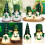 Decorative Patricks Day Gnomes Plush Dolls with LED-square hat 3