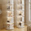 Rotating Bookshelf Tower 360 Degree Display Holder for-Double A 2