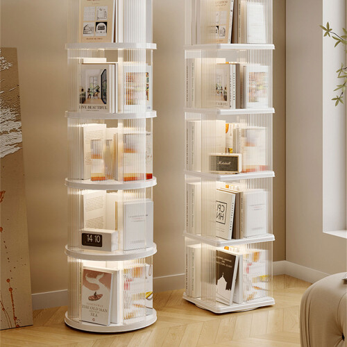 Rotating Bookshelf Tower 360 Degree Display Holder for-Double A 1
