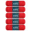 Pack Of 5 Soft Wool Yarn 100g/Roll Knitting Wool-Bright Red 1