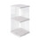 Multi Tiered Clear Bookshelf with Unique 360 Degree-Double B 1