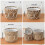 Elegant Woven Laundry Basket Unique Storage Holder-medium size 4