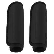 2 Pieces Suitcase Handle Protective Cover Soft Comfortable Grip Pad Removable Suitcase Handle Cover Luggage Backpack Travel Accessories (Black)