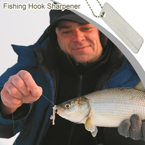 Pocket Hook Sharpener Sturdy Multifunctional Portable Keychain Sharpening Stone For Camping Machetes And Manicure 1