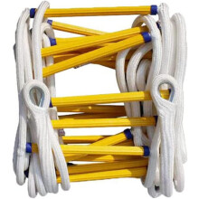 Rope ladder, fire escape ladders, flameresistant, portable, emergency, easytostore, 12m/39ft.