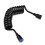 Easy bidet connection with this 2m flexible retractable spring shower hose. 1