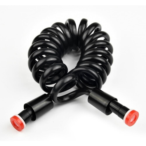 Easy bidet connection with this 2m flexible retractable spring shower hose. 1