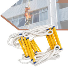 Fire escape ladder, safety ladder for home, fire escape ladder, flameretardant, safety rope ladder yellow 5M