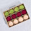 12 Pieces 6cm Flocking Christmas Decorations-Pure beige 2