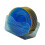 Clear Round Bone Spitting Dish Dried Fruit-transparent blue 1