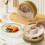 Clear Round Bone Spitting Dish Dried Fruit-transparent blue 3