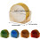 Clear Round Bone Spitting Dish Dried Fruit-transparent blue 4