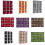 12 Pieces 8cm Flocking Christmas Decorations-dark brown 2