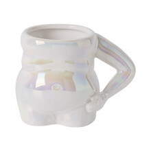 Tasse à café en céramique créative pince le ventre conçoit-Perle