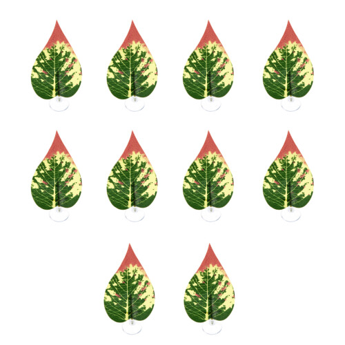 Decorative Water Plant Colorful Artificial Leaf-Style 6