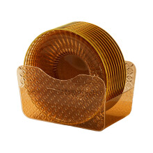 Fruit Cake Dish Food Grade Plastic Spit Bone-Transparent coffee
