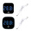 Display Fish Tanks Thermometers Digital for Freshwater-Black 2