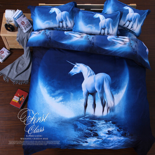 Bedding Set Twin Queen, Soft Microfiber Durable Construction, Comfortable Sleep Experience, Blue, 3PCS