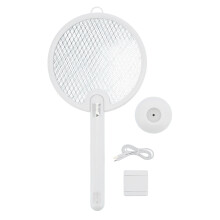 Lovitor de insecte pliabil și portabil, lovitor de muște electric reîncărcabil, pentru utilizare în interior și exterior, cu lumină