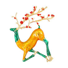 1 piece animal brooch, colormatching brooch pin for women, deershaped brooch for ladies, jewelry accessory, alloy boutonniere, creative