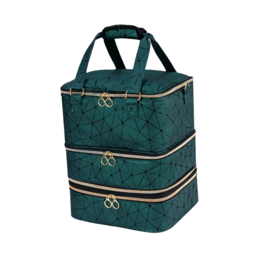 Nail Polish Carrying Case Features 84 Bottles Storage Pockets