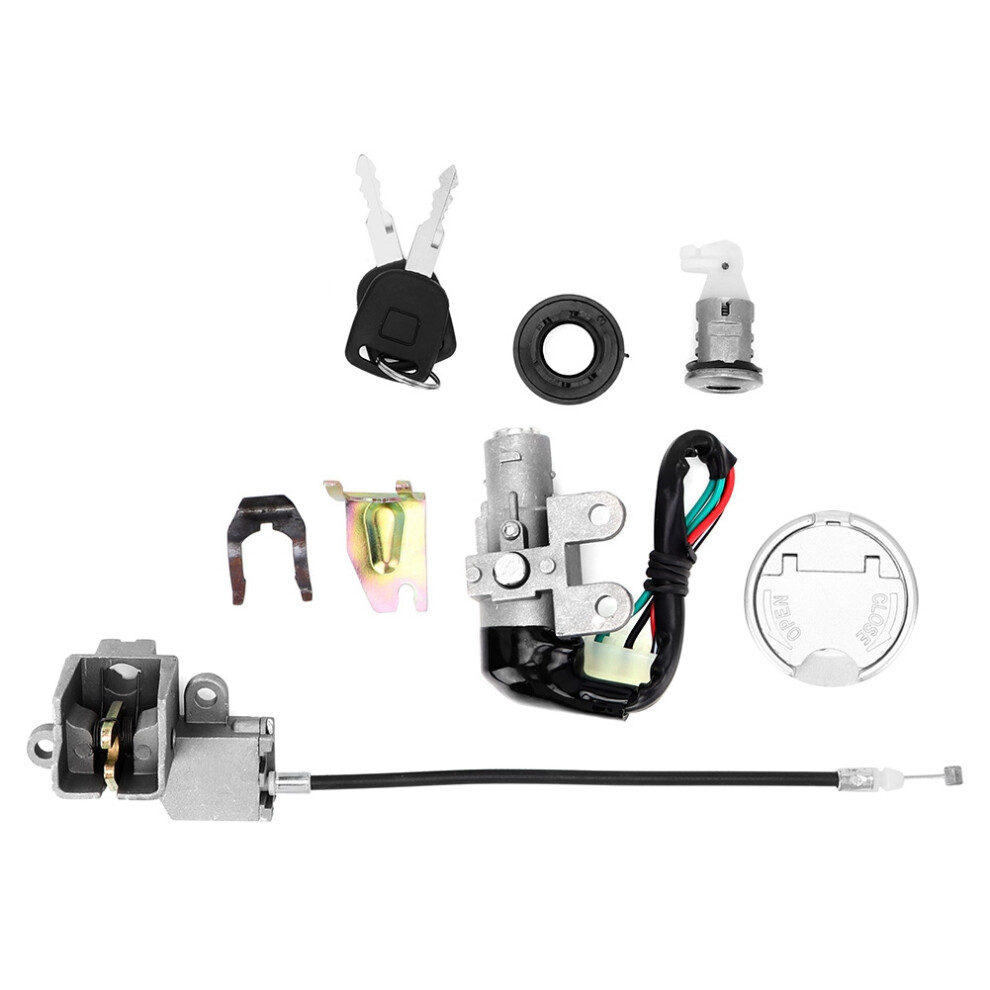 Position Switch Ignition Switch Key Set For Scooter Moped Gy6 Plug With 5 Pins Gas Tank Cap Lock Seat Lock Mounting Hardware Included Durable In Use 9138057098570