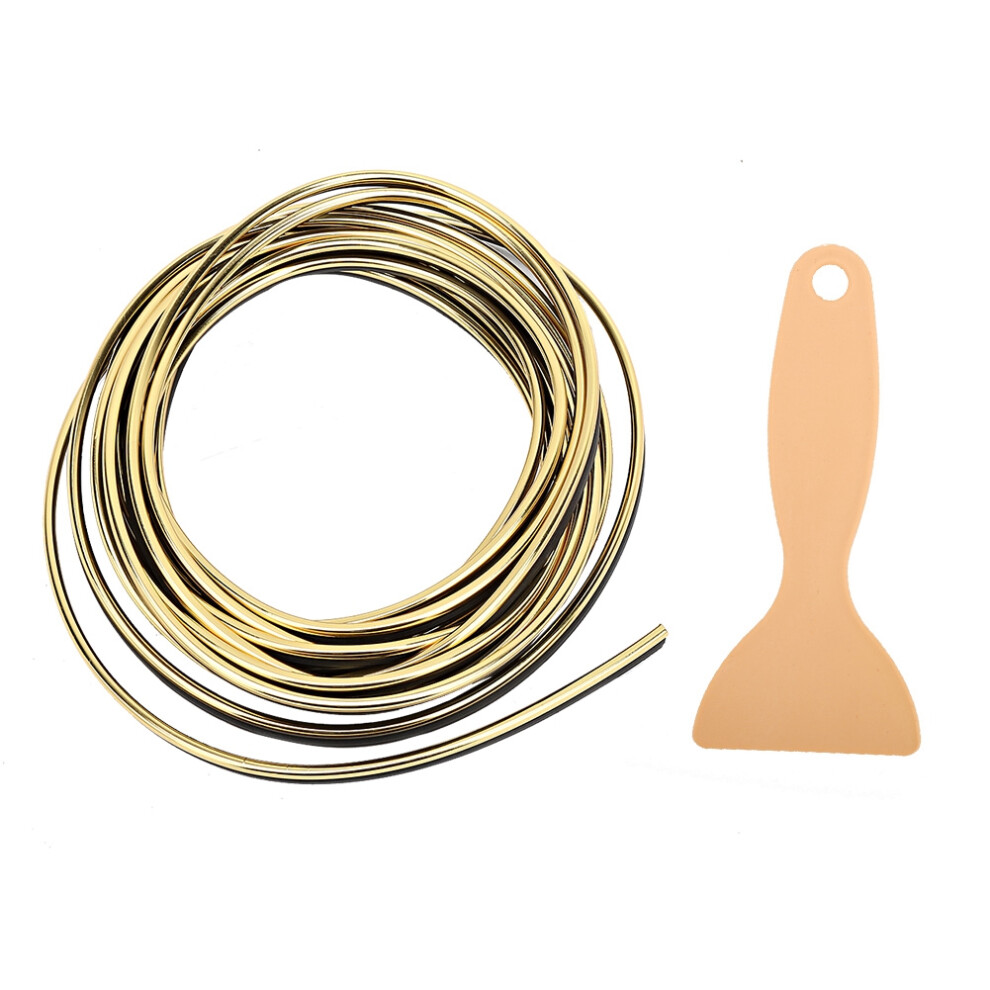Dustproof Car Interior Moulding Strip Shock Absorption Flexible Electroplating Decoration Styling Dashboard Trim Insert Strips Garnish Accessory 9138057098563