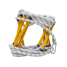 Fire escape ladder, emergency ladder, fireproof rescue ladder 3m20m, multifunctional with hooks