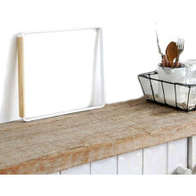 Sophisticated Dishcloth Hanger For Kitchen Countertop, Rustproof Iron Build With Water Resistant Coating