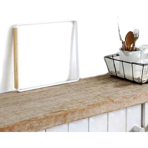 Folding Dishcloth Holder For Kitchen And Bathrooms, Elegant Solution With Space-saving Three-bar Design And Wide Usage, Keeps Towels Organized