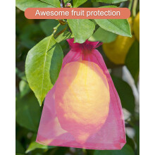 Fruit Protectors, 100Pcs Breathable Mesh Bags, Organza Covers Keep Pests Away, Easy To Install & Remove, Reusable For Year-Round Protection, Ideal For