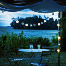 Battery Operated String Lights, Shining Ball Cake Toppers, Cotton Ball Decorative Lights for Multi-Event Decorative Lights, Warm Cosy Stylish Touch