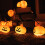 Μαγικά φωτάκια για το Halloween, με μπαταρία, μήκος 3 μέτρων, με πολυλειτουργικό 3